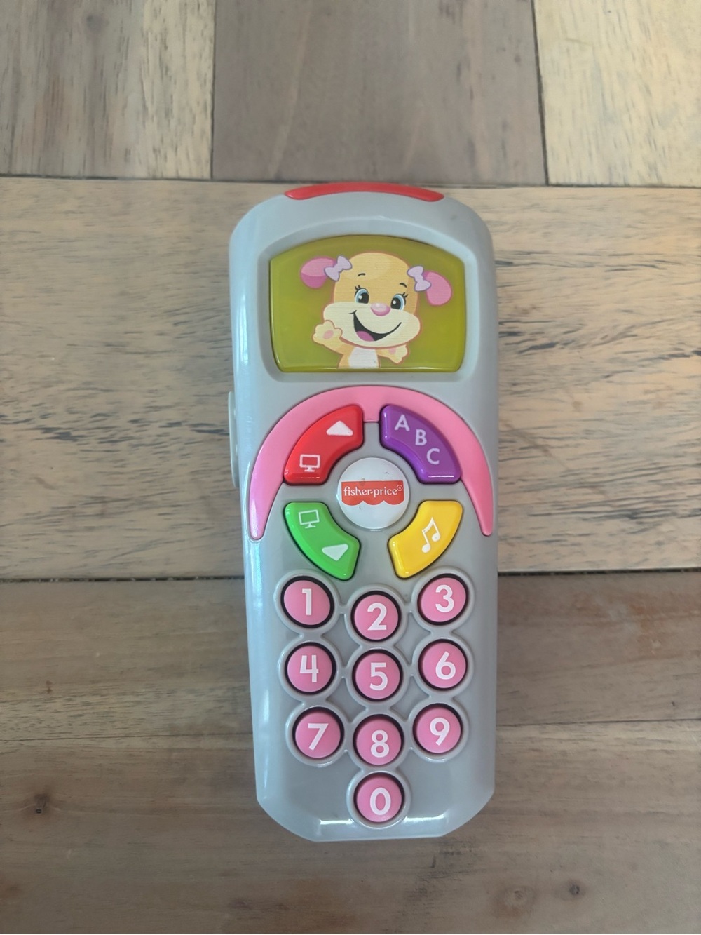 Fisher-Price Pink, Gray and Yellow Interactive Toy Phone